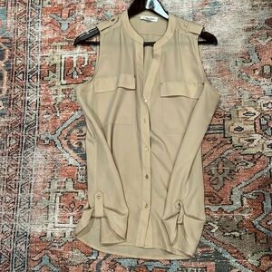 Calvin Klein silk-like sleeveless top